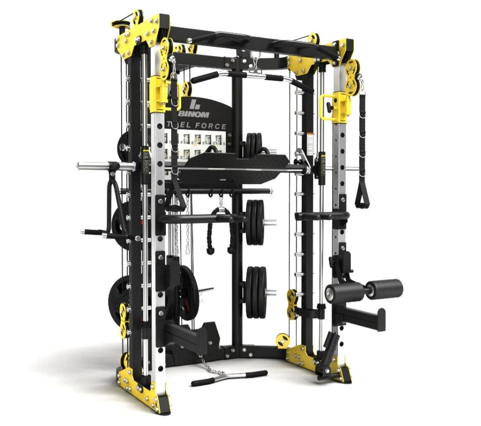 Multigym B10 Double Poulie, Power Rack, Multipower, Leg Press et accessoires