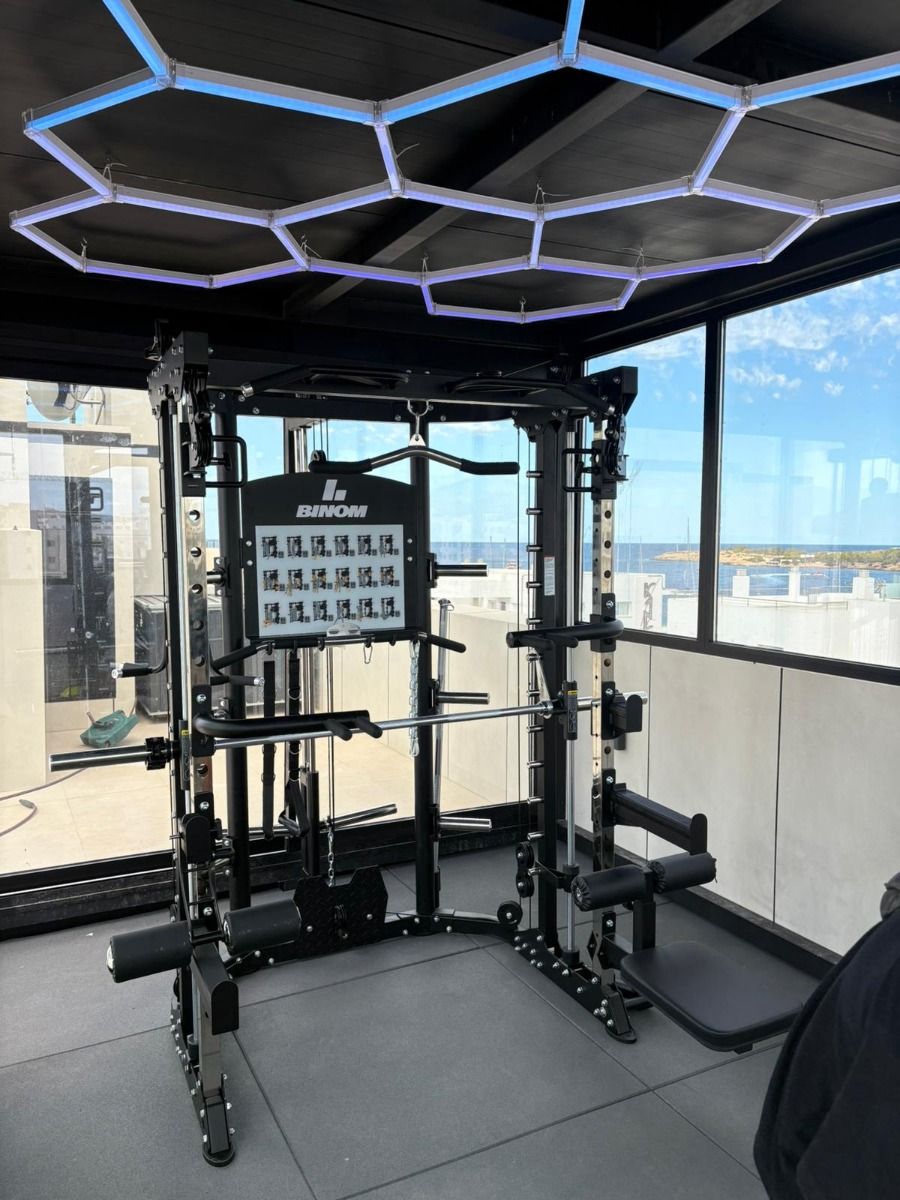 Binom Steel Force B11 Multigym, Double Poulie, Power Rack, Multipower, Leg Press et Accessoires