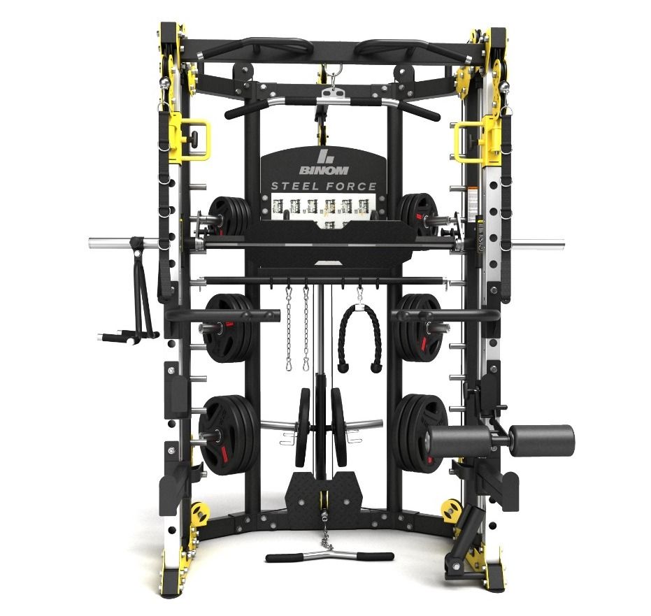 Multigym B10 Double Poulie, Power Rack, Multipower, Leg Press et accessoires