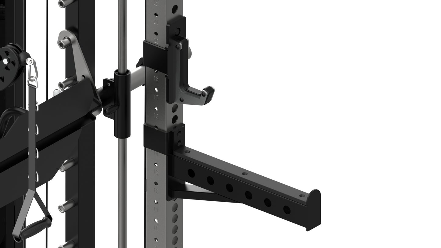 Multigym BPRO500 Double Poulie, Multipower, Presse à Jambes et Accessoires