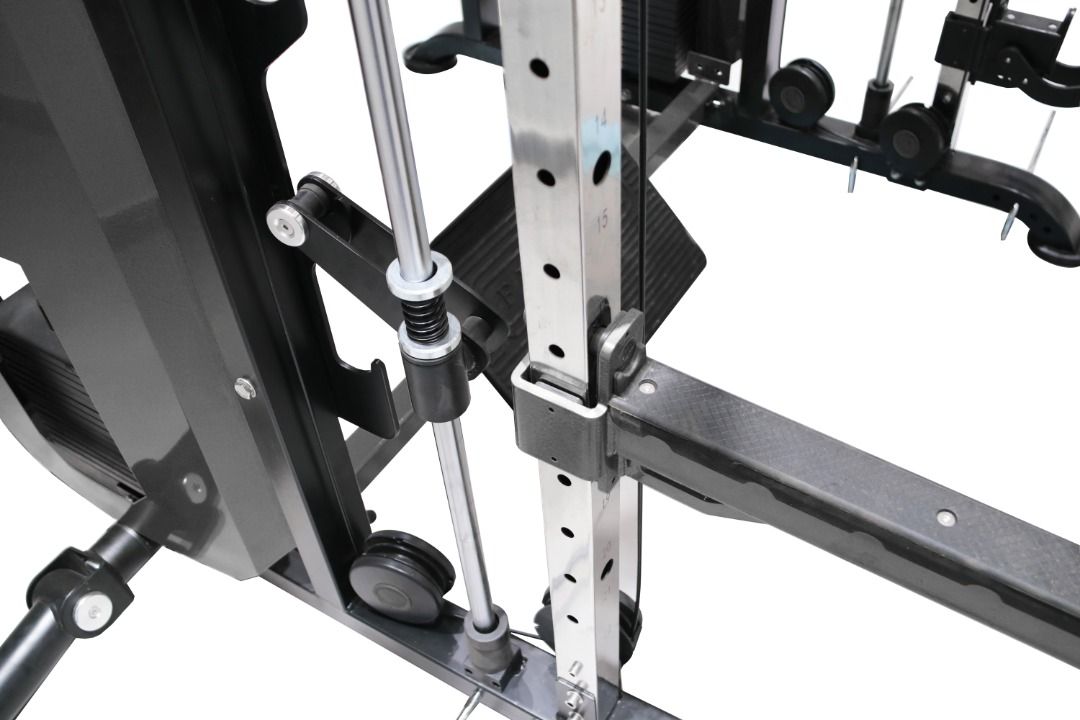 Binom Steel Force B21 avec 100Kg x2, Multigym, Bras Mobiles, Double Poulie, Power Rack, Multipower, Leg Press et accesories