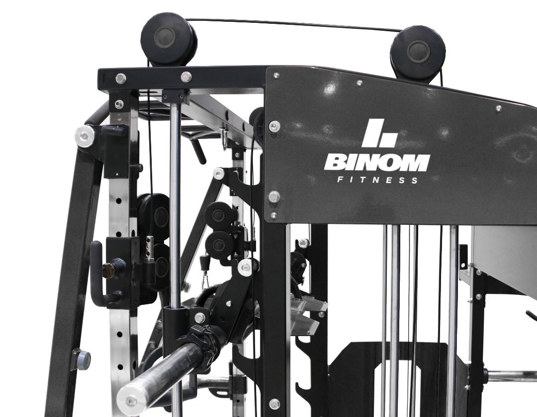 Binom Steel Force B21 avec 100Kg x2, Multigym, Bras Mobiles, Double Poulie, Power Rack, Multipower, Leg Press et accesories